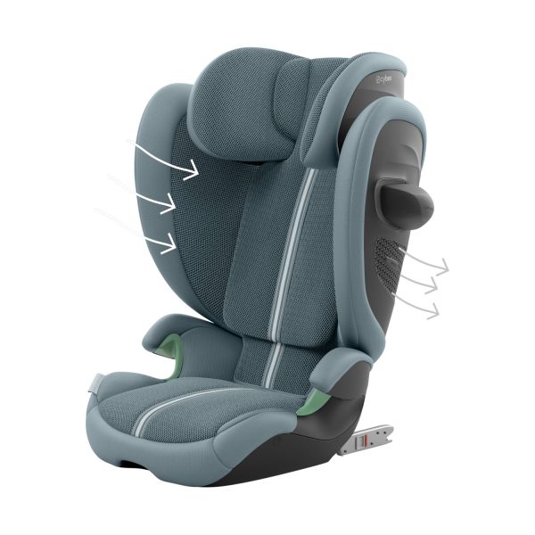 Cybex Solution G2 I-Fix Plus Autositz - Stormy Blue / Light Blue