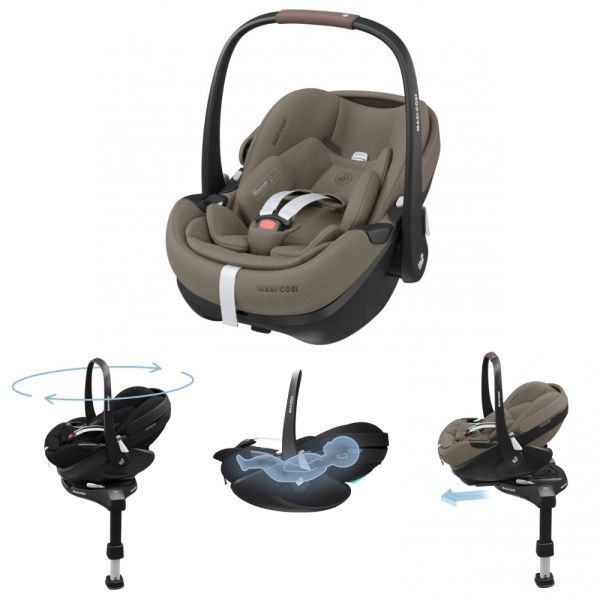 Maxi-Cosi Pebble 360 Pro 2 Babyschale - Luxus - Twillic Truffle